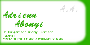 adrienn abonyi business card